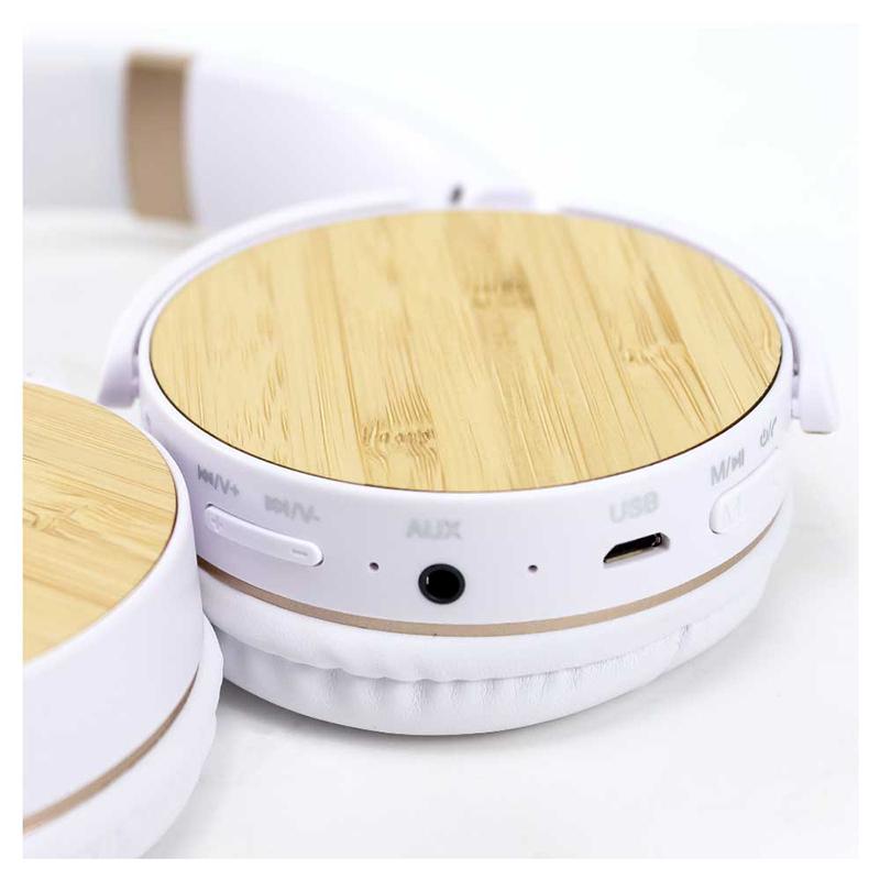 Customised Bluetooth headphone with touch of bamboo